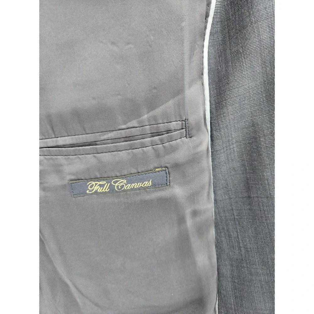 Brooks Brothers BrooksCool Fitzgerald Navy Blazer Jacket 44L Wool Full Canvas 2B
